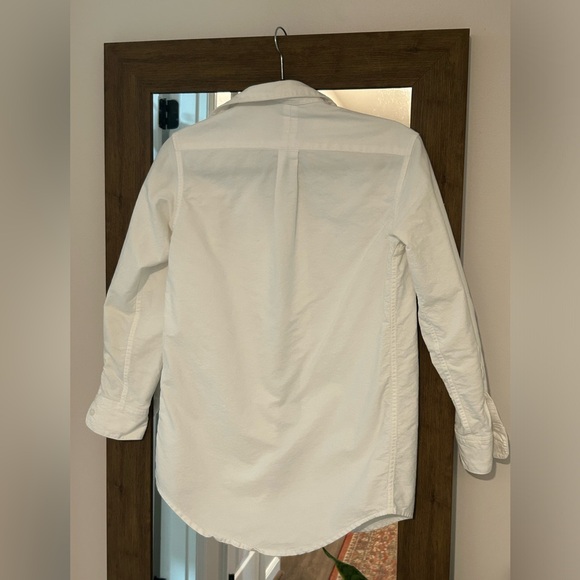 GIRLFRIEND SHIRT WHTE OXFORD BUTTON UP- SIZE 2 (XS-S) - Picture 5 of 8